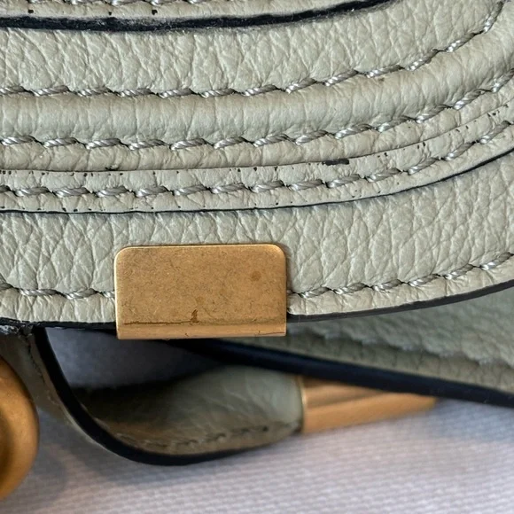 Chloe Mini Marcie Satchel Crossbody Faded Green - Picture 4 of 11